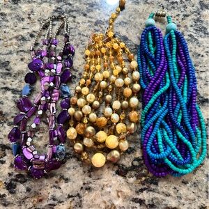 Elegant Multicolor Beaded Necklace Set